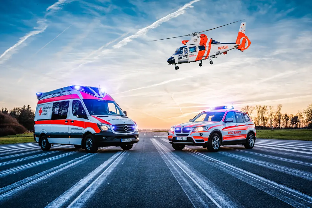 FeuerQuell Fotografie Rettungswagen, Nortarzt und Hubschrauber